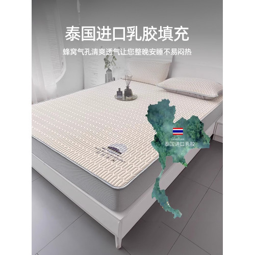 婧麒2024新款乳膠涼蓆天然夏天冰絲a類嬰兒級可用床笠款可水洗蓆A
