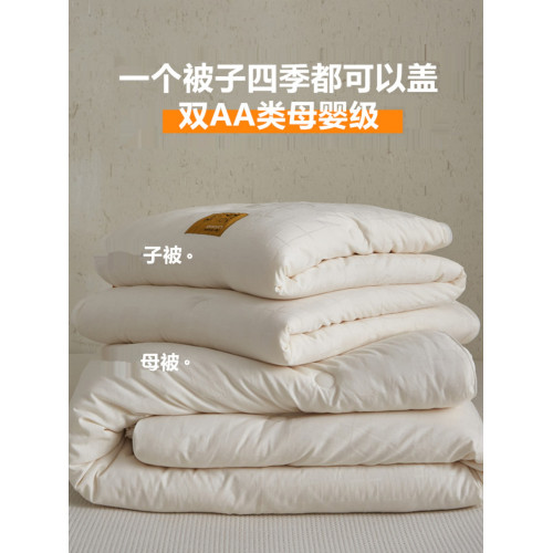 李官奇官方授權30%大豆纖維被拉鍊款子母被芯華夫格冬被春秋被子