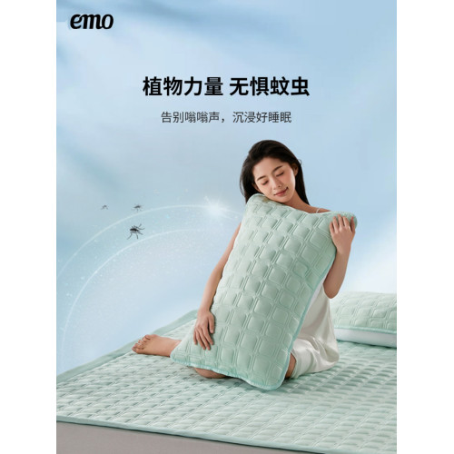 emo一默冰甎乳膠涼蓆夏天2026新款蓆子單人a類母嬰級床包款可機洗