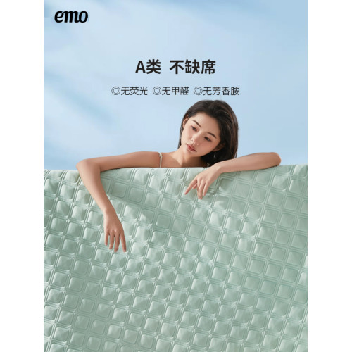 emo一默冰甎乳膠涼蓆夏天2026新款蓆子單人a類母嬰級床包款可機洗
