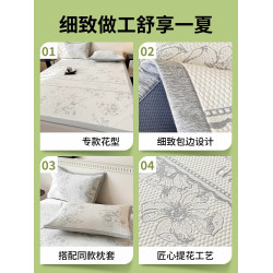ins風夏季冰絲涼蓆2025新款冰豆豆涼蓆學生宿舍單人A類母嬰級蓆子