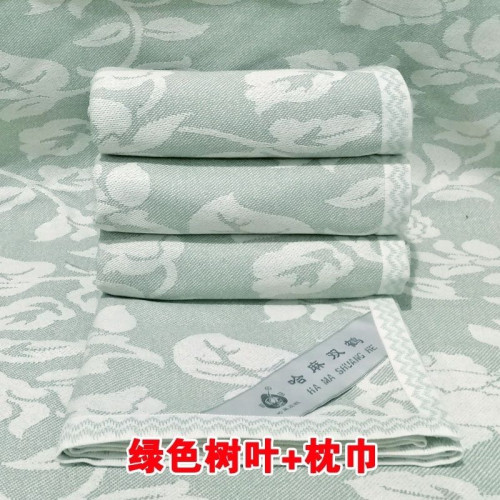 哈麻雙鶴36高支純亞麻涼蓆原色老款花色方格加厚加大