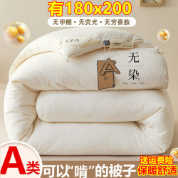 1米8x2米被芯冬季180X200加厚一米八乘兩米被子A類大豆被保暖10斤