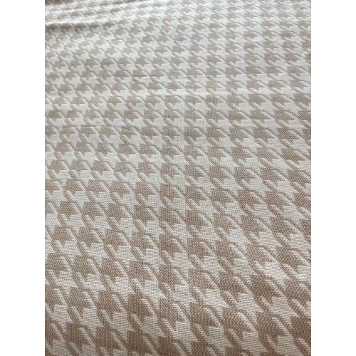 哈麻雙鶴棉麻千鳥格涼蓆蓋毯單條