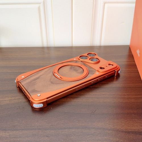 新款胡桃木適用蘋果17promax手機殼金屬旋轉支架16pro無邊框磁吸 新款胡桃木適用蘋果17promax手機殼金屬旋轉支架16pro無邊框磁吸