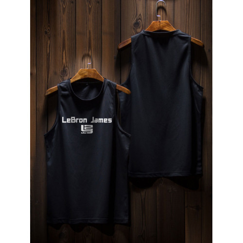 湖人詹姆斯23號美式籃球服上衣服寬松訓練坎肩球衣速乾背心男無袖