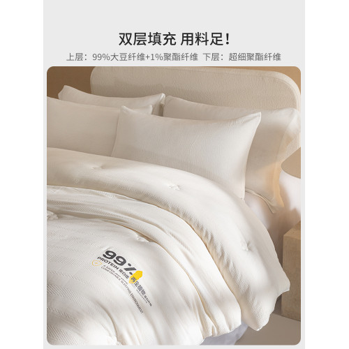 A類全棉水洗棉99%大豆纖維被春秋被芯四季通用加厚保暖冬被子母被