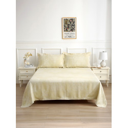 哈麻雙鶴100%純亞麻涼蓆 48支提花可水洗亞麻蓆夏季亞麻排溼床單