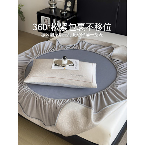 高級超涼感冰絲涼蓆家用2025新款a類床笠款三件套可機洗夏季軟蓆