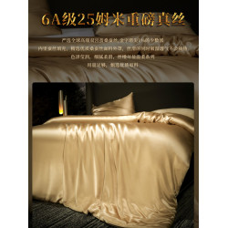 珍稀黃金絲蠶絲被夏被春秋被手工被子被芯100_桑蠶長絲四季子母被