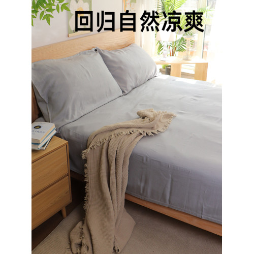 2025新款高級涼蓆a類母嬰級夏季純百分百天然竹纖維床單床笠水洗