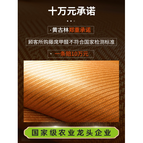 黃古林冰藤蓆冰絲涼蓆夏季折曡2025新款免水洗a類母嬰級夏天蓆子