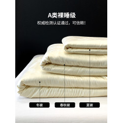 典藏級全棉長絨棉80%大豆纖維春秋被芯加厚保暖冬被四季通用被子