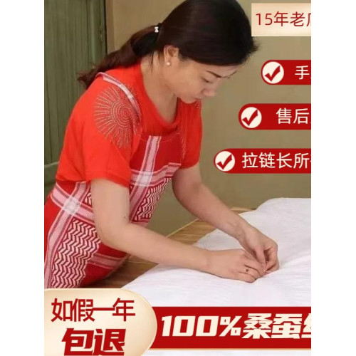 蠶絲被100%桑蠶絲春秋被加厚冬被夏被子母被子二合一四季通用被芯