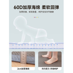 藤編涼蓆床邊地墊睡覺打地鋪a類母嬰級涼感防滑家用房間冰涼地毯