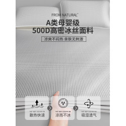 夏天高級冰絲涼蓆可水洗機洗夏季軟蓆子床單床笠2025新款嬰兒可用