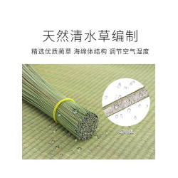 日本進口無印MUJ涼蓆學生宿舍單人天然燈草蓆一米二寬藺草夏天家