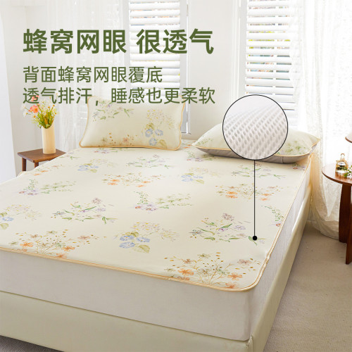 多喜愛印花可水洗機洗軟涼蓆床笠款防滑可折曡涼蓆清涼夏季家用