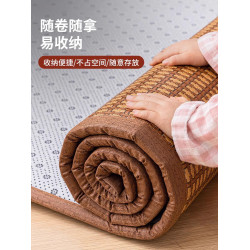 涼蓆夏季純天然藤蓆2025新款冰絲家用床墊嬰兒可用懶人榻榻米地墊