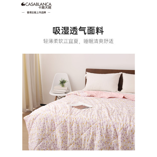 卡撒天嬌2025新款超柔絲棉被芯春秋被夏被柔軟親膚被子被芯單人