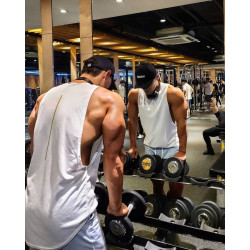 肌肉衫兄弟夏季薄男士運動無袖t恤健身訓練坎肩背心純棉T汗衫修身