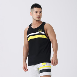 hansbenny2025夏季新款男士全棉背心運動健身跑步休閒純色製服潮