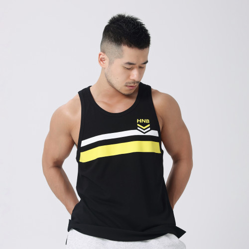 hansbenny2025夏季新款男士全棉背心運動健身跑步休閒純色製服潮