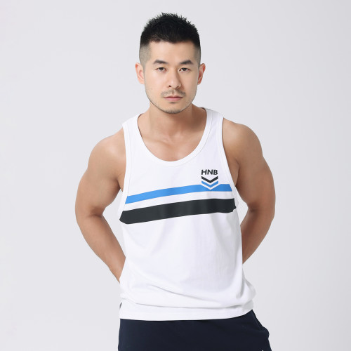 hansbenny2025夏季新款男士全棉背心運動健身跑步休閒純色製服潮