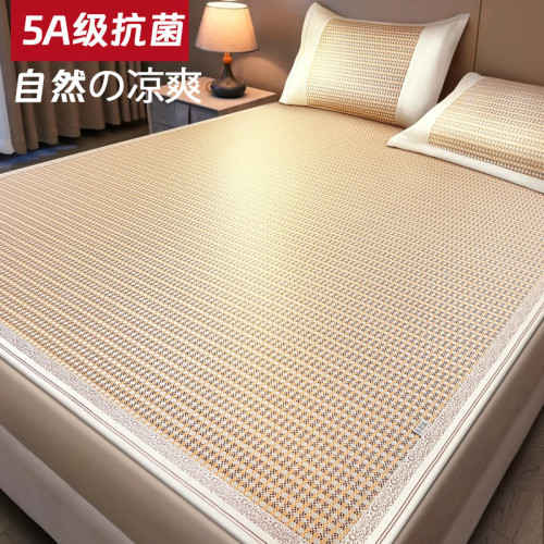 JMLZ夏天冰絲涼蓆2026新款家用藤蓆竹蓆床包款蓆子母嬰級軟蓆夏季