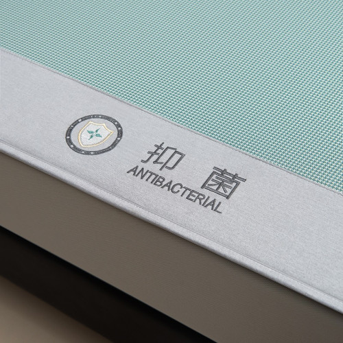 JUND輕奢冰絲涼蓆夏季可機洗抗抑菌蓆子2025新款草竹蓆床笠款床罩