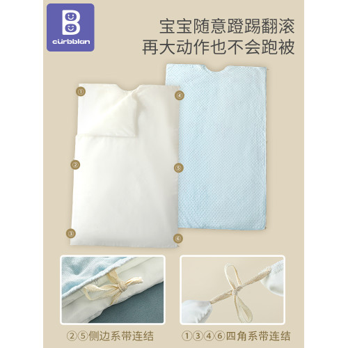 兒童冬被豆豆被2025新款子母被保暖厚被子可機洗純棉被褥母嬰專用
