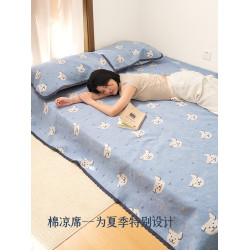 樂丁狗棉涼蓆100%純棉夏季2025新款涼蓆A類家居棉涼蓆