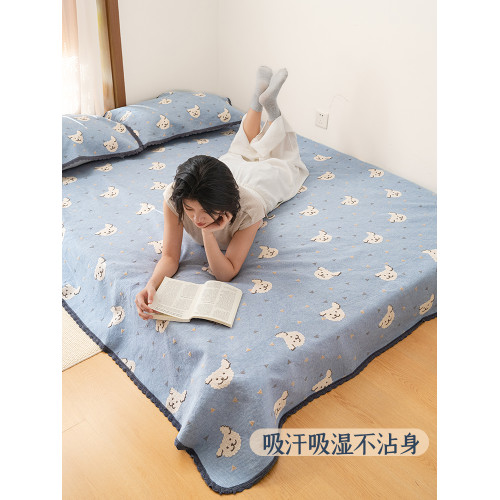 樂丁狗棉涼蓆100%純棉夏季2025新款涼蓆A類家居棉涼蓆