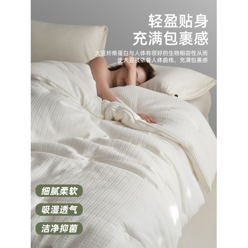 高級酒店95%大豆纖維被子冬被全棉a類被芯春秋被棉被冬天加厚保暖
