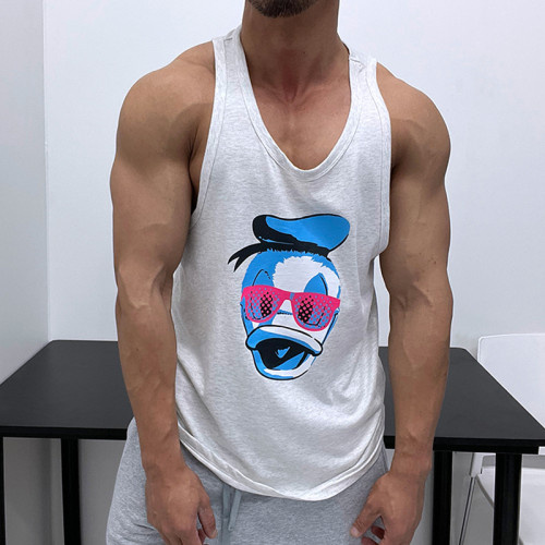 微寬松版！純棉好面料背心無袖T恤優良成衣肌肉男顯身材健身旅遊