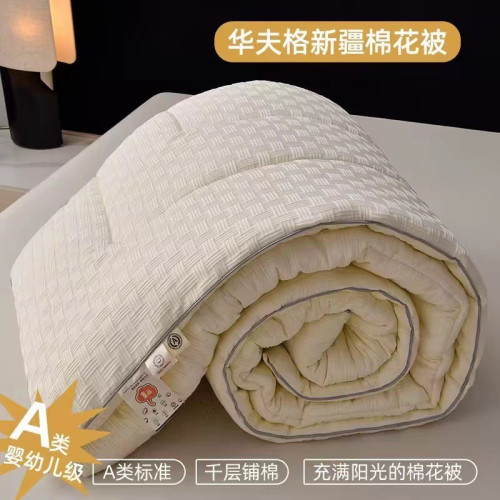 A類母嬰級新疆華夫格棉花被芯春秋被子學生宿舍被子加厚保暖冬被
