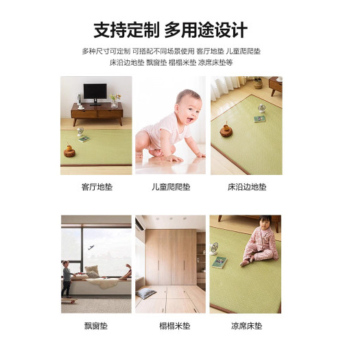 德國2025新款加厚防滑涼蓆榻榻米家用蓆子打地鋪神器學生竹蓆子
