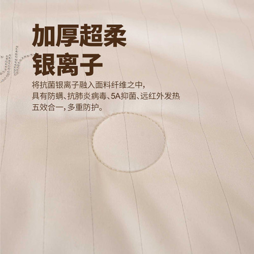 晚安家紡小銀皮抑菌冬被被子加厚保暖春秋被芯秋冬季棉被絮冬天