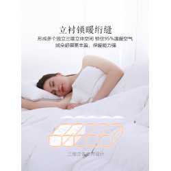 安睡寶95%大朵白鵞絨被雙人加厚羽絨被酒店棉被子被芯被子春秋