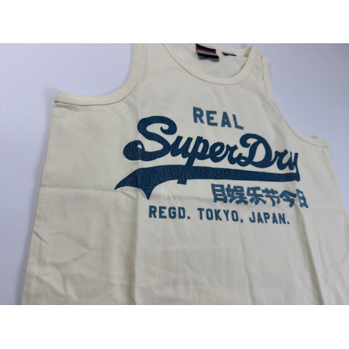 Superdry極度乾燥25SS復古經典系列印花休閒無袖T恤背心