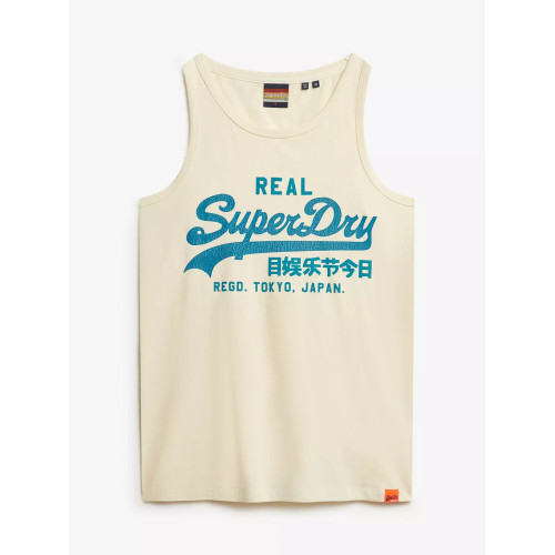 Superdry極度乾燥25SS復古經典系列印花休閒無袖T恤背心