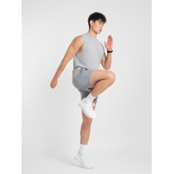 DRIOTOPIA2025夏季新品條紋拼接背心透氣運動T恤男彈力無袖坎肩