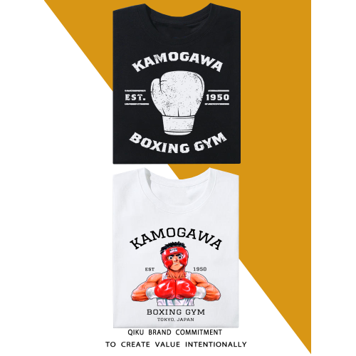 Hajime no Ippo短袖T恤 第一神拳boxing gym拳擊半袖衫上衣服背心