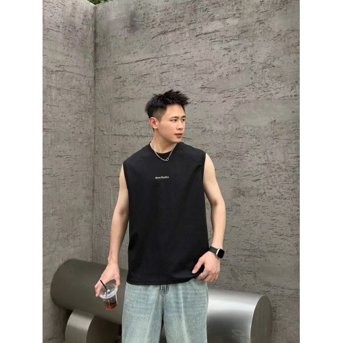 美式無袖背心T恤男夏季薄款運動健身男生字母印花百搭上衣男裝潮