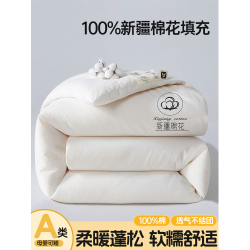 高級A類新疆棉花被子學生宿舍單雙人冬被保暖加厚春秋被四季通用