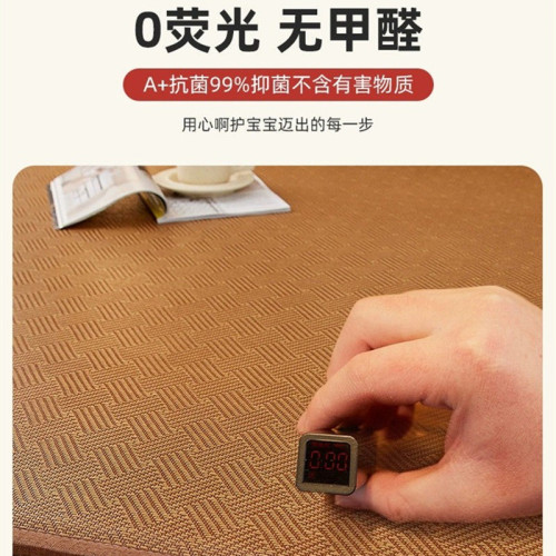 oxs加厚高彈冰藤地墊涼蓆竹蓆床墊夏季打地鋪午睡藤蓆墊可現做爬