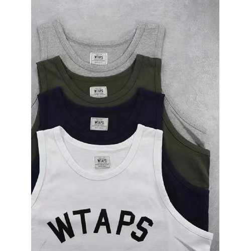 WTAPS 22SS西山徹夏季日系餘文樂寬松印花打底背心健身運動汗衫