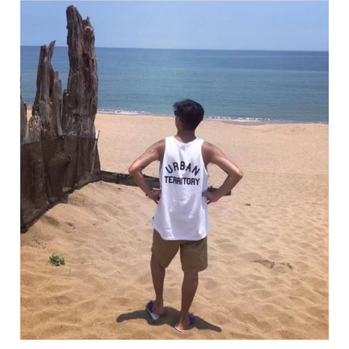WTAPS 22SS西山徹夏季日系餘文樂寬松印花打底背心健身運動汗衫