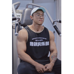 ZEKE LAB擼鐵俱樂部原創背心 速乾休閒運動健身無袖 圓弧下擺坎肩
