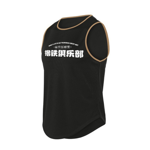 ZEKE LAB擼鐵俱樂部原創背心 速乾休閒運動健身無袖 圓弧下擺坎肩